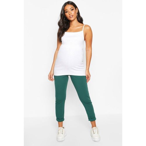 Maternité Pantalon De Grossesse à Revers Vert émeraude 36 Vert émeraude