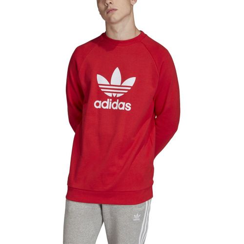 sweat adidas rouge homme