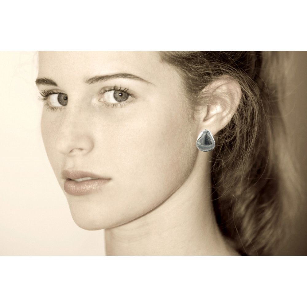 Boucles d'Oreilles Clip 925 Pétales de Rose - LES POULETTES BIJOUX - Modalova