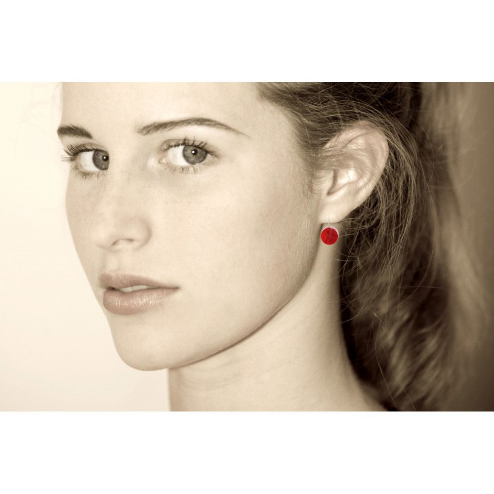 V Boucles d'Oreilles Verre Bonbons Ronds - LES POULETTES BIJOUX - Modalova