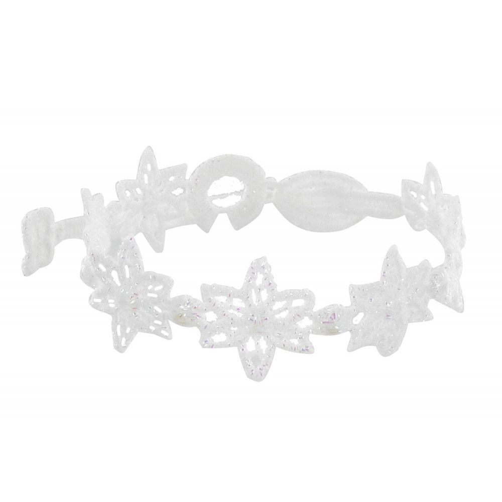 Cruciani Bracelet Dentelle Fleur d'Edelweiss Blanche - LES POULETTES BIJOUX - Modalova