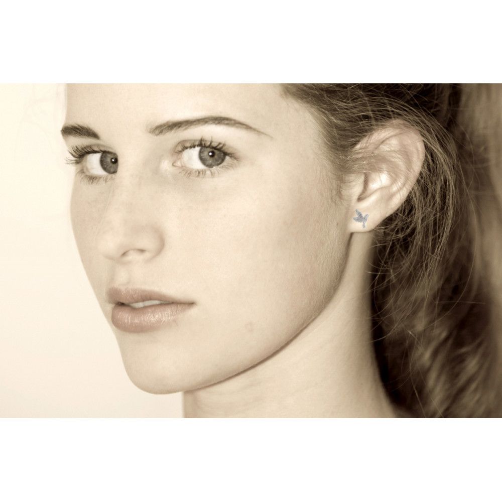 Boucles d'Oreilles Colombes - LES POULETTES BIJOUX - Modalova