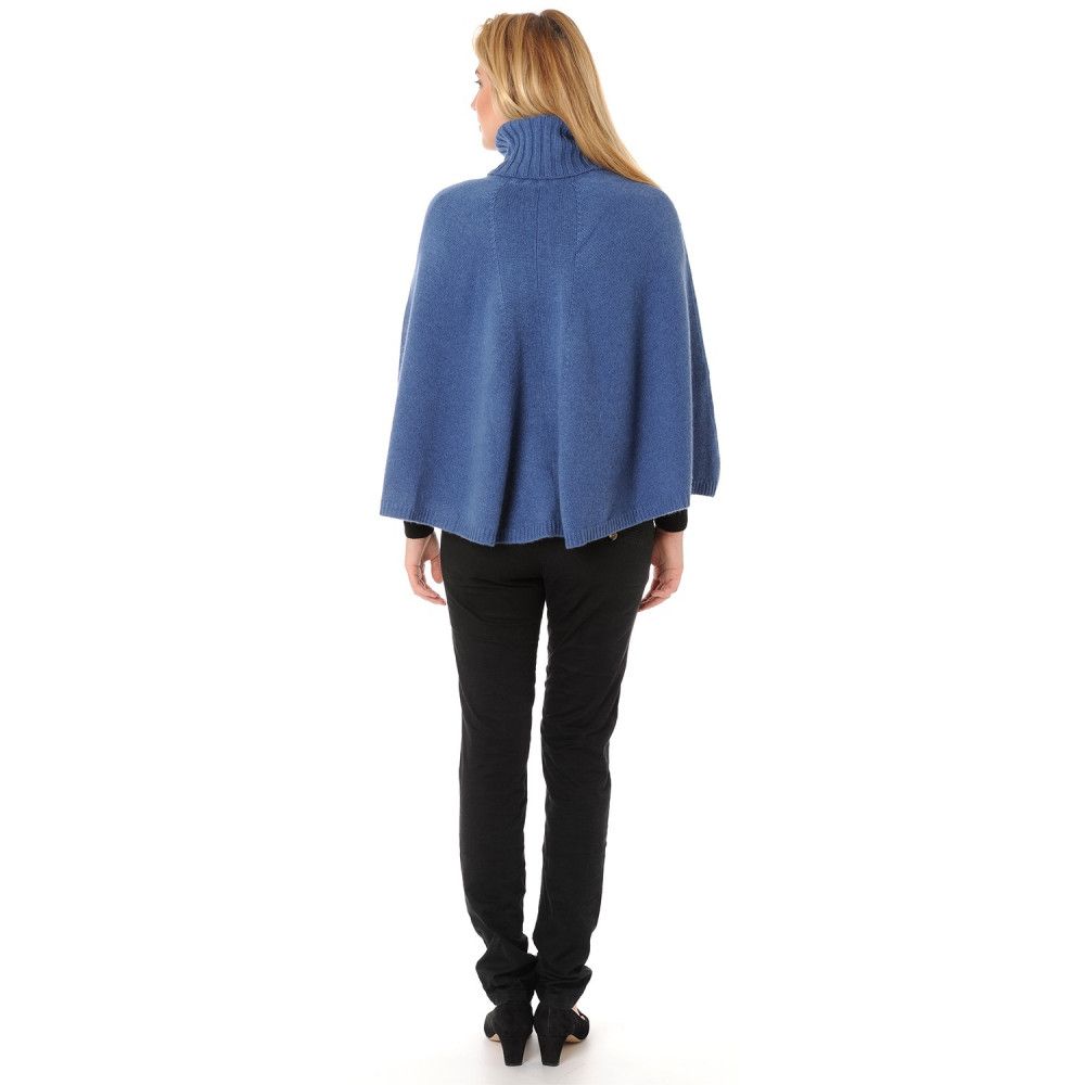 BIJOUX Poncho 100% Cachemire Col Roule 6 Fils Classics - LES POULETTES - Modalova