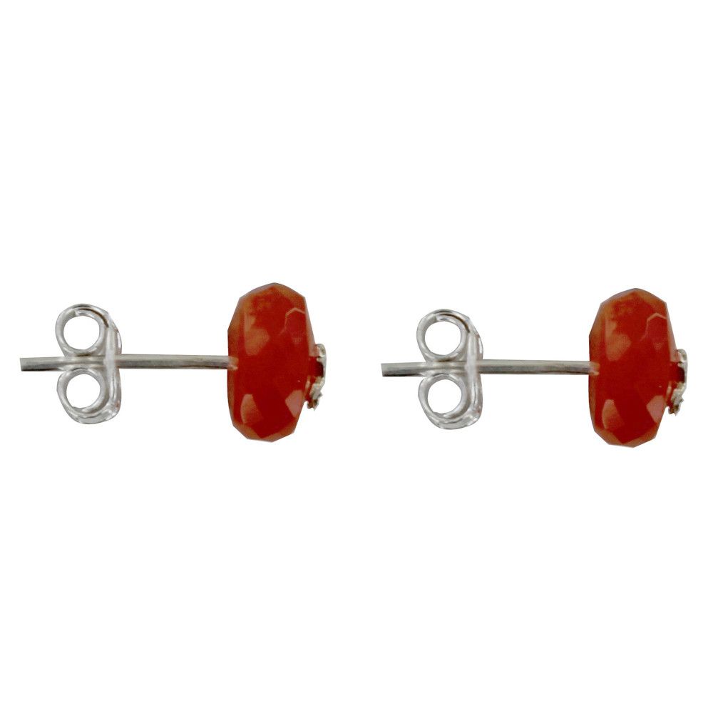 Boucles d'Oreilles Argent Etoile et Perle Facettée d'Onyx - LES POULETTES BIJOUX - Modalova