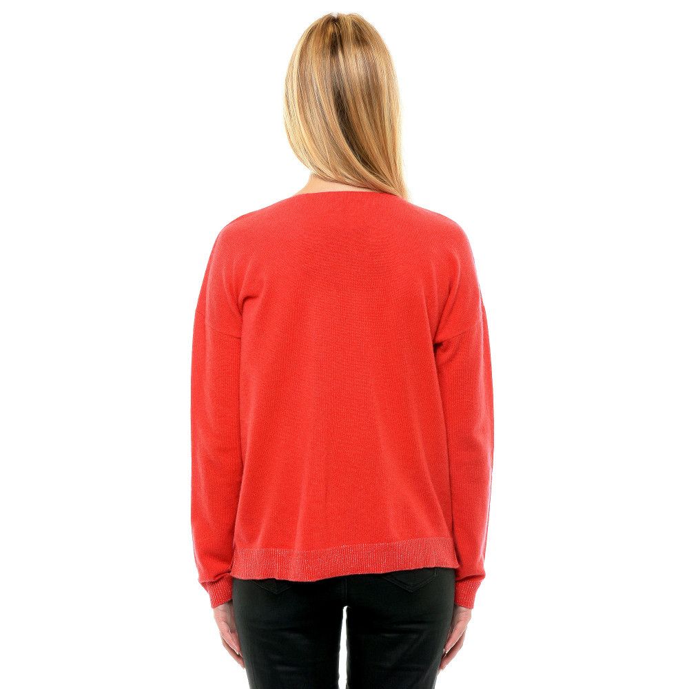 BIJOUX Pull 100% Cachemire Oversize Corail - taille M - LES POULETTES - Modalova