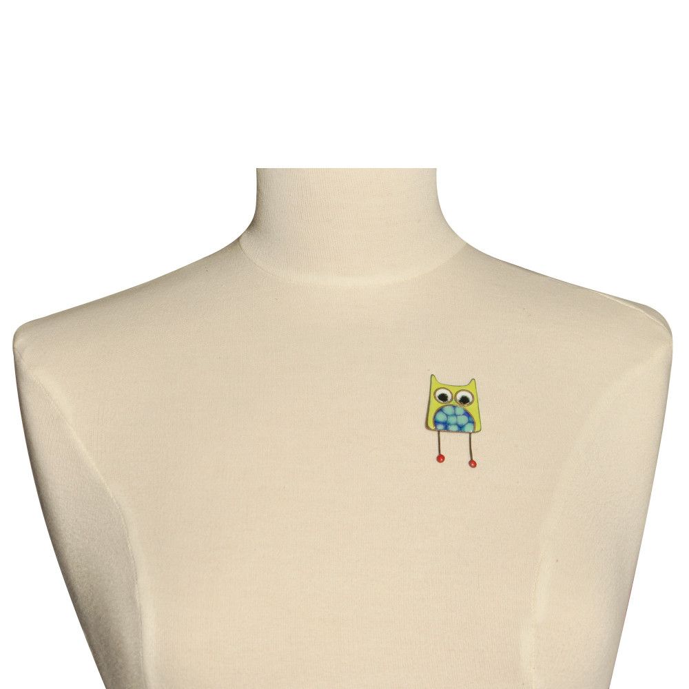 Broche Pin's Hibou émaillé à Pois - LES POULETTES BIJOUX - Modalova