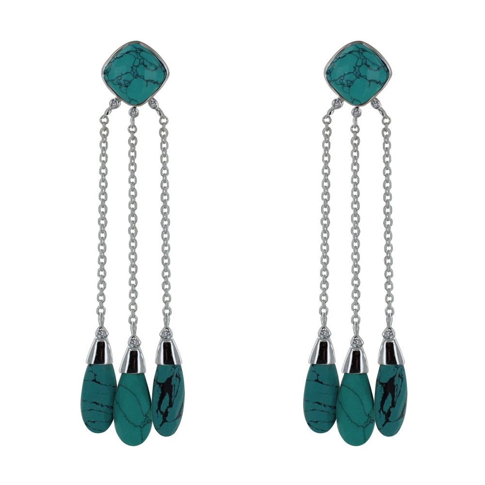 Boucles d'Oreilles Argent Pluie de - LES POULETTES BIJOUX - Modalova