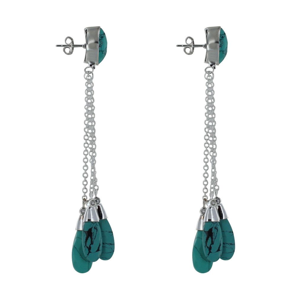 Boucles d'Oreilles Argent Pluie de - LES POULETTES BIJOUX - Modalova