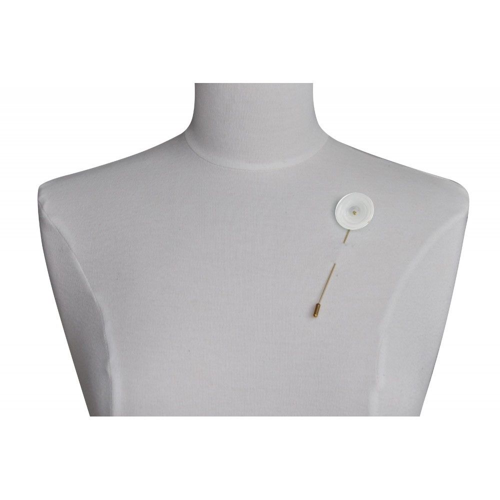 Broche Laiton et Coquelicot en Pâte de Verre - LES POULETTES BIJOUX - Modalova