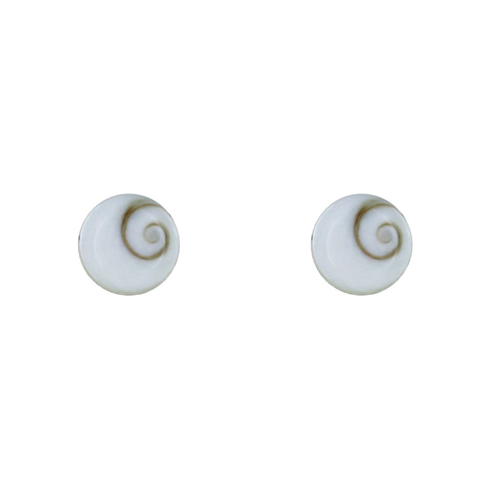 Boucles d'Oreilles Argent Clous Oeil de Ste Lucie Rond - LES POULETTES BIJOUX - Modalova