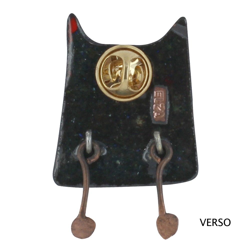 Broche Pin's Hibou Émaillé à Pois Violet - LES POULETTES BIJOUX - Modalova
