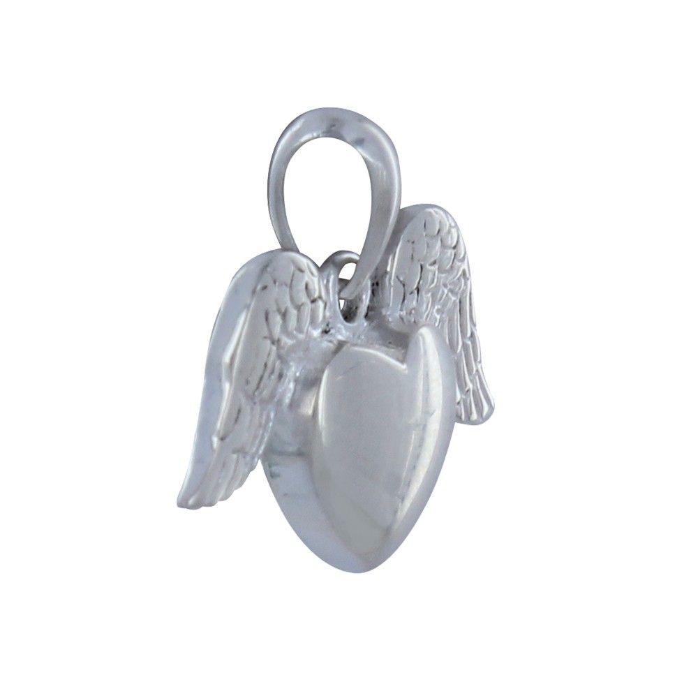 Pendentif 925 Coeur et Ailes d'Ange - LES POULETTES BIJOUX - Modalova