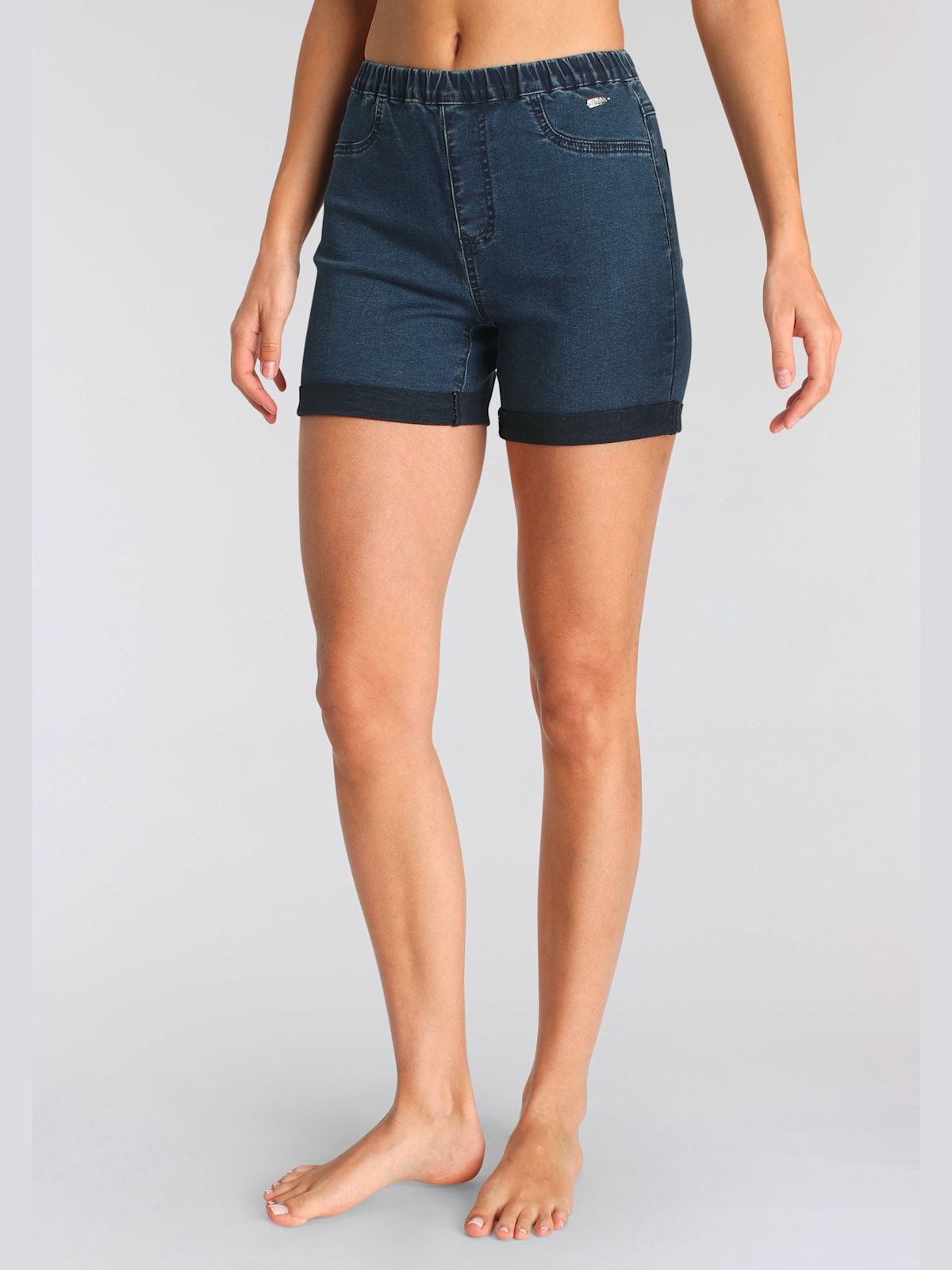 Shorts short en jean en qualité denim extensible - Buffalo - Modalova
