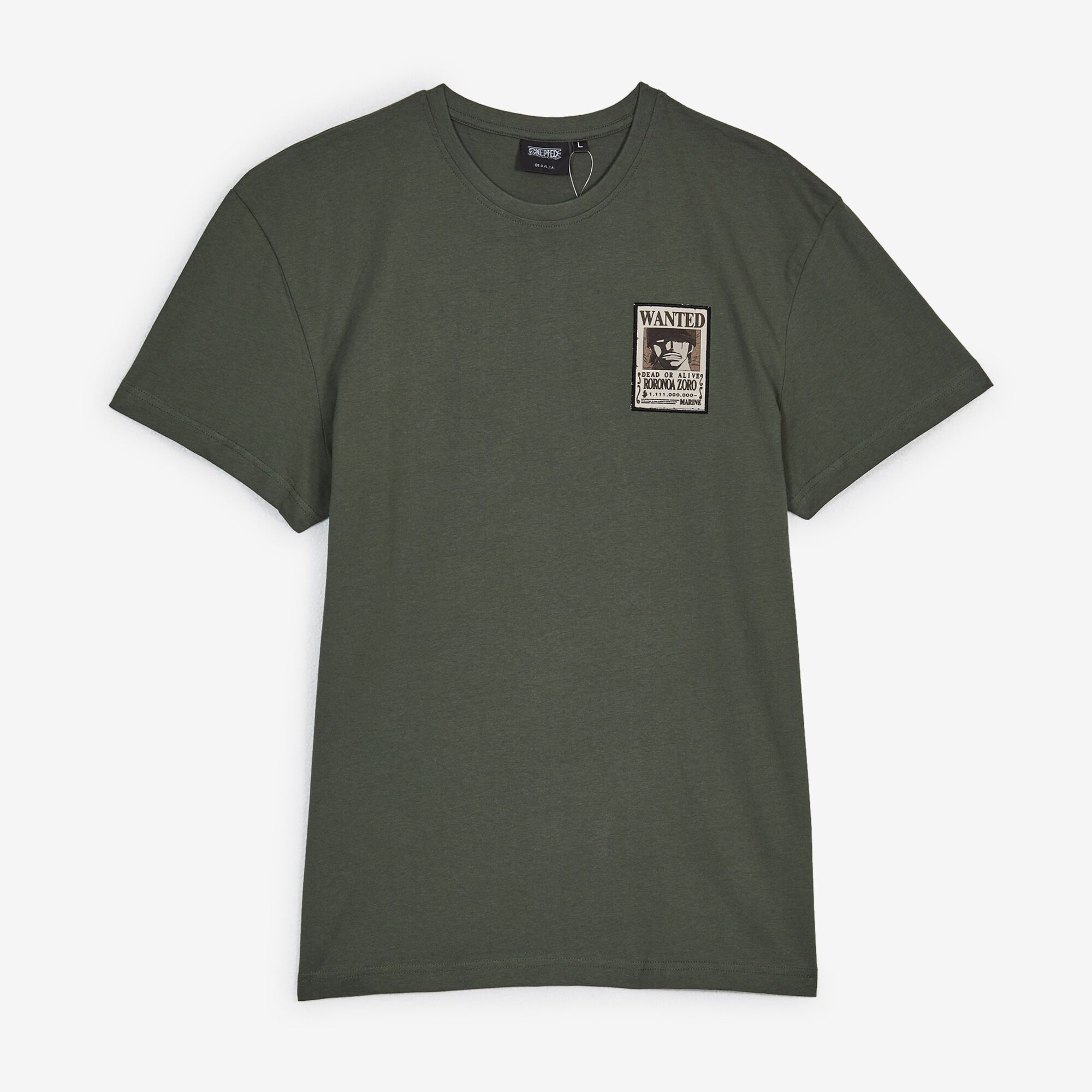 Tee Shirt Wanted Zoro Vert - ONE PIECE - Modalova