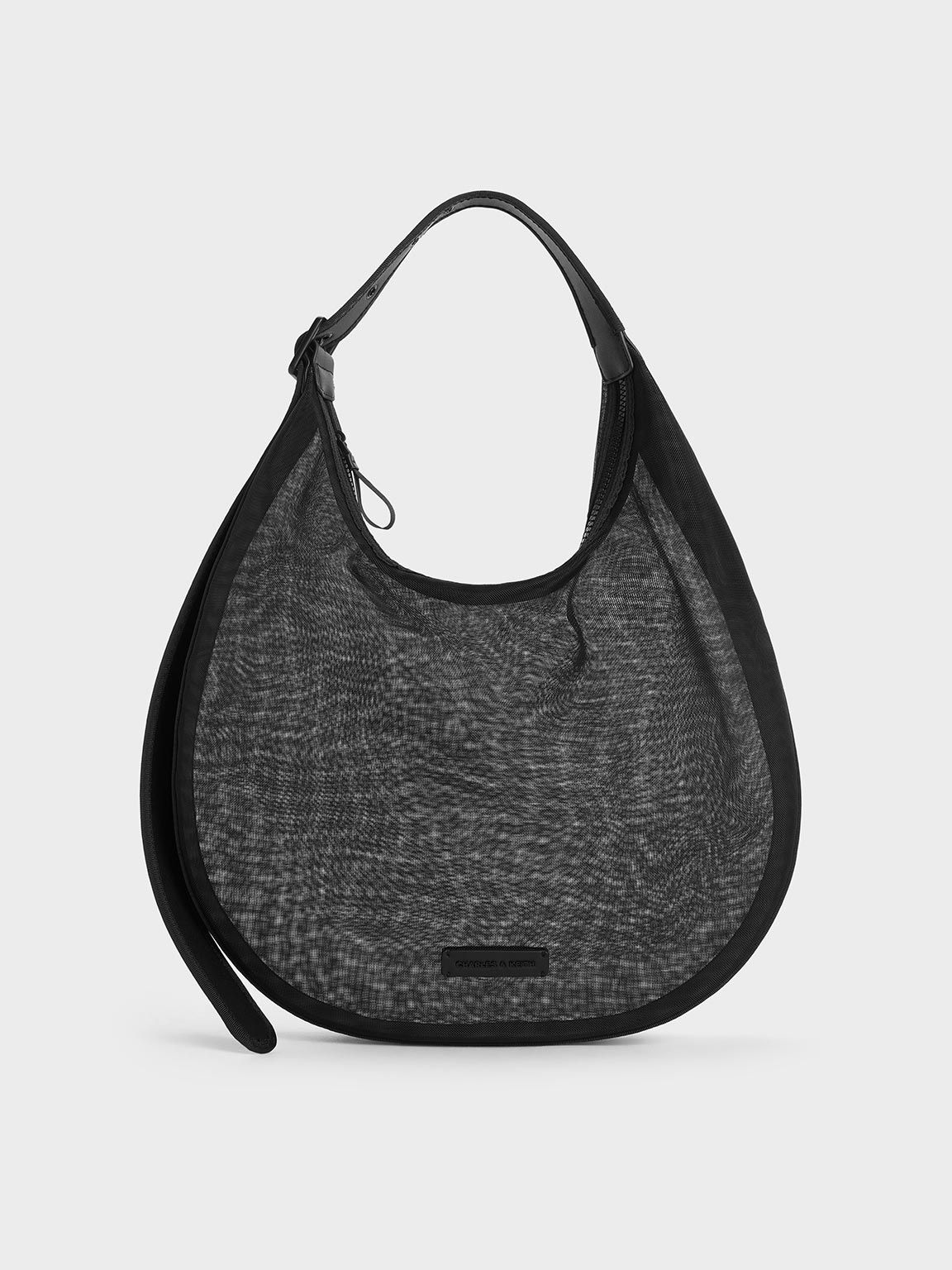 Charles & Keith - Sac hobo demi-lune en maille - Charles & Keith - Modalova