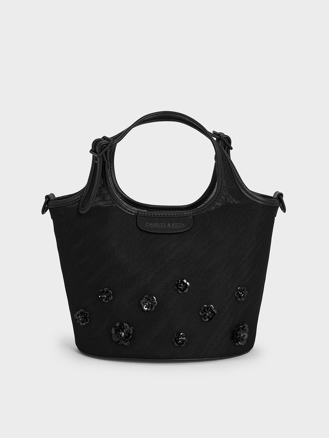 Charles & Keith - Sac cabas en maille à fleurs en sequins - Charles & Keith - Modalova