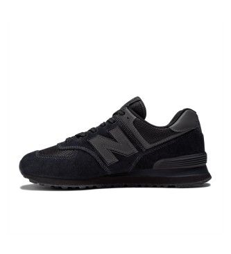 ML574V3 Trainers 574 Core (40), Cuir, Noir, Plat, Lacets, Casuel - New Balance - Modalova