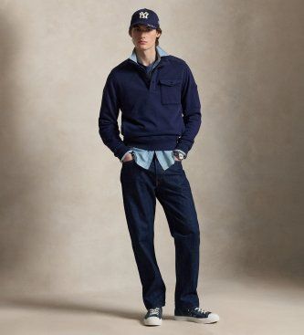 P04862001 Sweat-shirt en tissu éponge, style marin fonctionnel (M), Casuel, Coton - Polo Ralph Lauren - Modalova