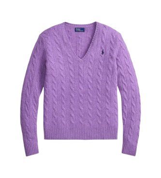Pull en cachemire et laine lilas (M), Casuel, , Manche longue - Polo Ralph Lauren - Modalova