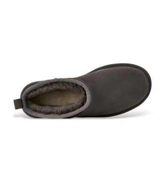 Classic Ultra Mini Platform Leather Ankle Boots foncé (39), Cuir, 5 à 8 cm, Aucun, Casuel - Ugg - Modalova