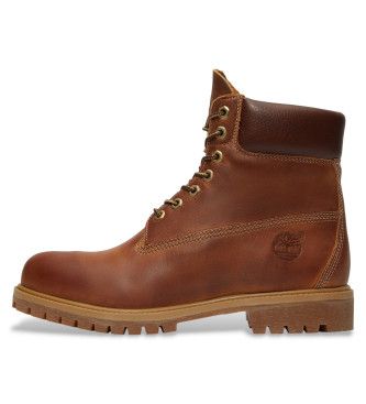 TB1270942141 Premium 6 Inch Leather Ankle Boots Brown (40 W), Cuir, , Plat, Lacets, Casuel, De plein air - Timberland - Modalova