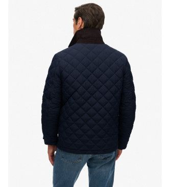M5012270A Quilted Estate Coach Jacket (M), Casuel, Polister recyclé, Durable, Marine - Superdry - Modalova