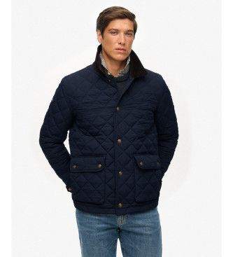 M5012270A Quilted Estate Coach Jacket (M), Casuel, Polister recyclé, Durable, Marine - Superdry - Modalova