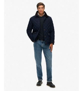 M5012270A Quilted Estate Coach Jacket (M), Casuel, Polister recyclé, Durable, Marine - Superdry - Modalova