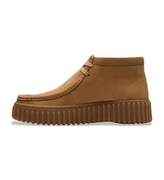 Bottines en cuir marron clair Torhill Moss (35.5), 1 à 3 cm, Lacets, Casuel - Clarks - Modalova