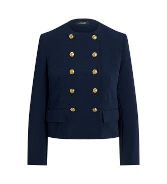 B24610002 Veste croisée en crêpe (36), Casuel, Classique, Polister recyclé - Lauren Ralph Lauren - Modalova