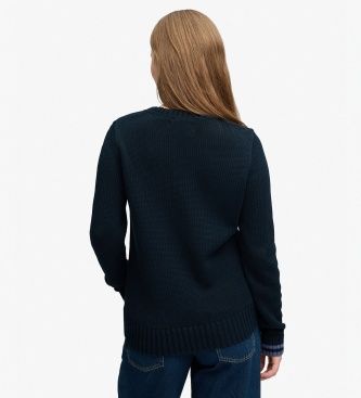 W6110755A Pull Jersey en Maille Torsadée avec Drapeau (S), Casuel, Coton - Superdry - Modalova