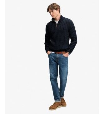 M6110661B Pull demi-zippé Cotton Classic Cable 1 2 (XXL), Casuel, Coton, Manche longue - Superdry - Modalova