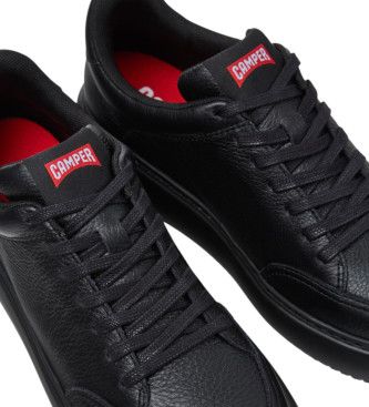 K201438-015 Runner Leather Sneakers K21 (36), Cuir, Noir, Plat, 1 à 3 cm, Lacets, Casuel - Camper - Modalova