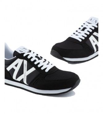 XUX017XCC68K489 Logo de la chaussure de course rétro (45), Plat, 1 à 3 cm, Lacets, Casuel - A|X Armani Exchange - Modalova