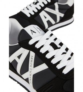 XUX017XCC68K489 Logo de la chaussure de course rétro (45), Plat, 1 à 3 cm, Lacets, Casuel - A|X Armani Exchange - Modalova