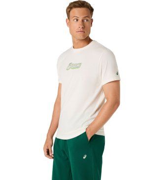 F334 T-shirt Logo Graphic (S), Beige, Casuel, Coton, Manche courte - ASICS - Modalova