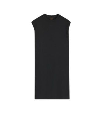 Robe tricotée noire à manches capuchon (XS), Casuel, Modal, Manche courte - Boss - Modalova