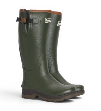LRF0063 Bottes de pluie Tempest vertes (38), Plat, Aucun, Boucle, Casuel, De plein air - Barbour - Modalova