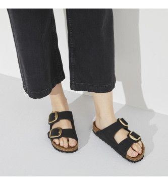 Sandales en Cuir Arizona Big Buckle Lenb (Coupe Étroite) (36), Plat, Aucun, Casuel - Birkenstock - Modalova