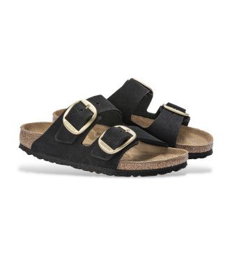Sandales en Cuir Arizona Big Buckle Lenb (Coupe Étroite) (36), Plat, Aucun, Casuel - Birkenstock - Modalova
