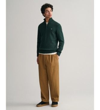Pull demi-zip décontracté (S), Casuel, Coton, Manche longue - Gant - Modalova