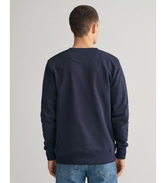 Sweat-shirt à col ras du cou Shield (S), Casuel, Coton, Manche longue, Marine - Gant - Modalova