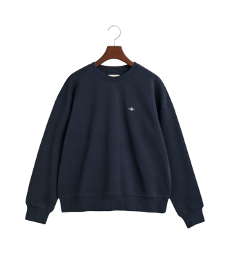 Sweat-shirt à col ras du cou Shield (L), Casuel, Coton, Marine - Gant - Modalova