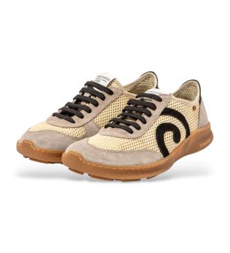 C1H6005_0MU Baskets N5435C multicolore (41), Tissu, Plat, Lacets, Casuel - El Naturalista - Modalova