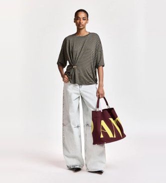 KRISS T-shirt rayé avec un bouton (XXS), Casuel, Viscose, Manche courte - Essentiel Antwerp - Modalova