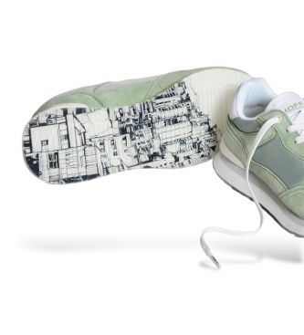 Trainers Medellín (36), Cuir, Plat, Lacets, Casuel, Vert - HOFF - Modalova