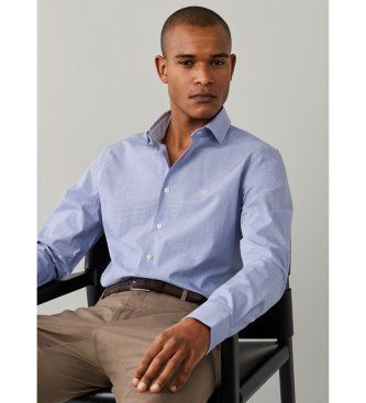 HM3010762 Chemise City Gingham (S), Casuel, Coton, Classique, Manche longue - Hackett London - Modalova