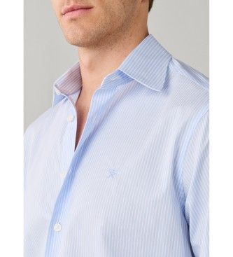 HM3010851 Chemise City Awning Stripe clair (S), Casuel, Coton, Classique, Manche longue - Hackett London - Modalova