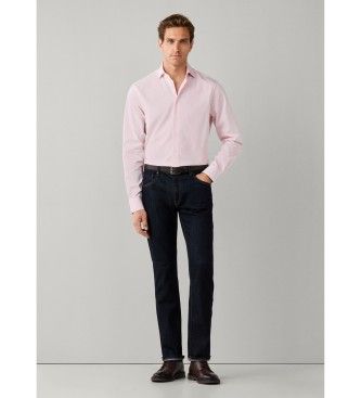 HM3010878 chemise à fines rayures coupe droite classique (S), Casuel, Coton, Manche longue - Hackett London - Modalova