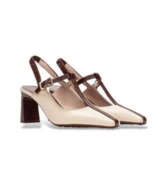 BHV264675 Chaussures Amapola (36), Cuir, Blanc, 5 à 8 cm, Boucle, Casuel, Fête, Classique - Hispanitas - Modalova